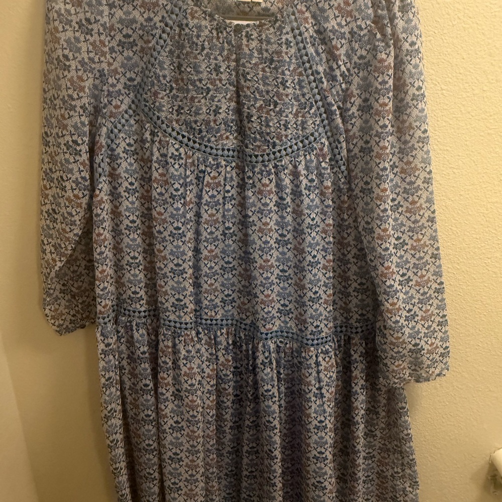 Holding Horses Blue and Brown Floral Top